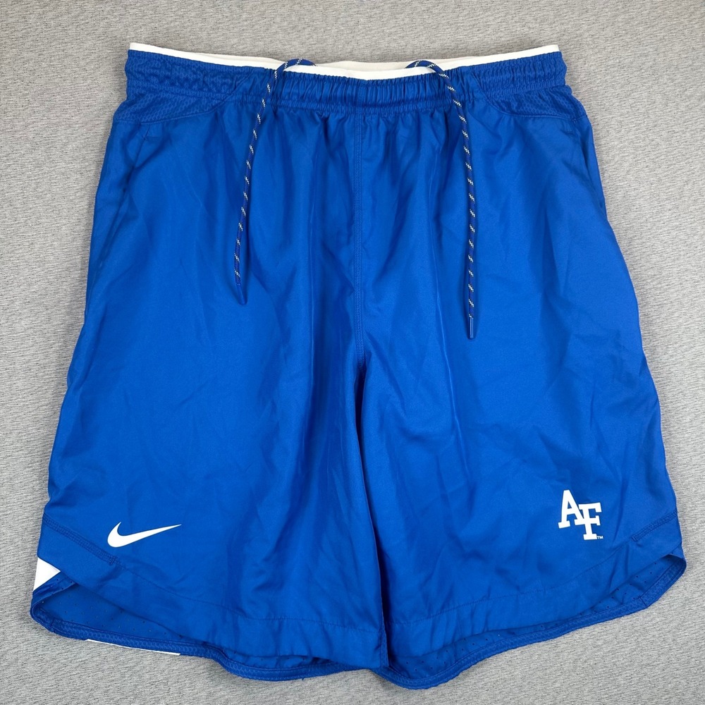 Air Force Falcons Nike Shorts Mens XL Blue Dri-FIT Athletic AF Logo Workout EUC